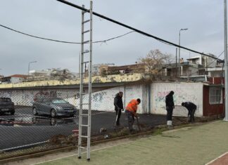 Ξεκίνησε η αποκατάσταση της περίφραξης στα γήπεδα τένις της Αλεξανδρούπολης