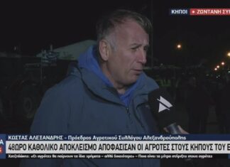 48ωρος αποκλεισμός στο τελωνείο Κήπων – Τι λέει ο Κώστας Αλεξανδρής για διάλογο και πρόστιμα